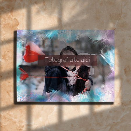 TABLOURI CANVAS EFECTE SPECIALE - TABLOU CANVAS EFECT ACUARELĂ (dreptunghi model 2)