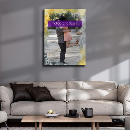 TABLOU CANVAS EFECT ACUARELĂ (dreptunghi model 7) [7]