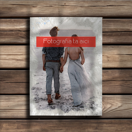 TABLOURI CANVAS EFECTE SPECIALE - TABLOU CANVAS EFECT ACUARELĂ (dreptunghi model 8)