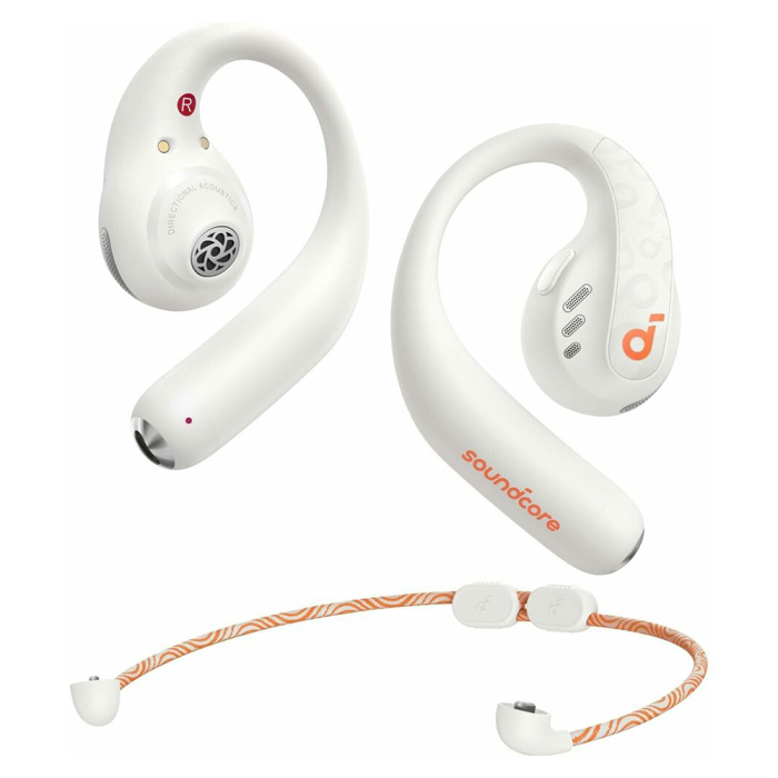 Wireless Earbuds SoundCore AeroFit Pro (A3871G21) - for Sport, Bluetooth, Waterproof - White [2]