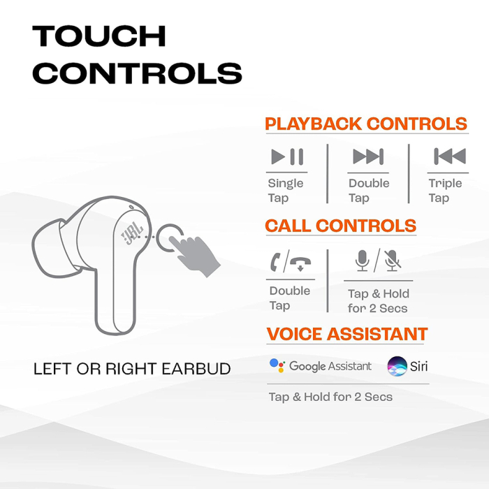 Wireless Earbuds (Wave 200) - Bluetooth 5.0, True Wireless, Microphone, Voice Assistant, Siri - Black [2]