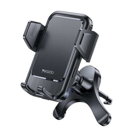 Suporturi - Car Holder with Wireless Charging (C312) - for Air Vent, Automatic Clip, Smart Induction, 15W, 4.7 - 6.8inch - Black