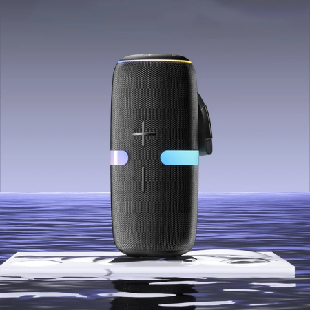 Yesido - Wireless Speaker (YSW22) - Bluetooth 5.3, TWS, RGB Lights, IPX6, Radio FM, TF, AUX, Type-C, 4500mAh, 30W - Black [1]