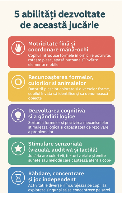 Căsuță Montessori interactivă Hola – sortator de forme și animale pentru dezvoltarea copilului (18 luni+) [2]