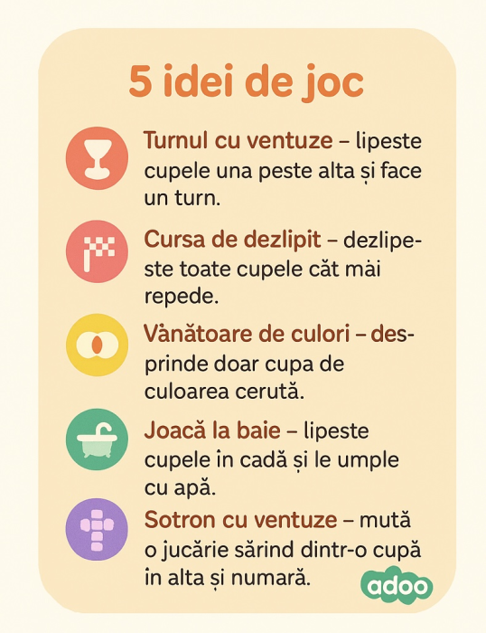 FAT BRAIN SET 6 CUPE DE SILICON COLORATE [3]