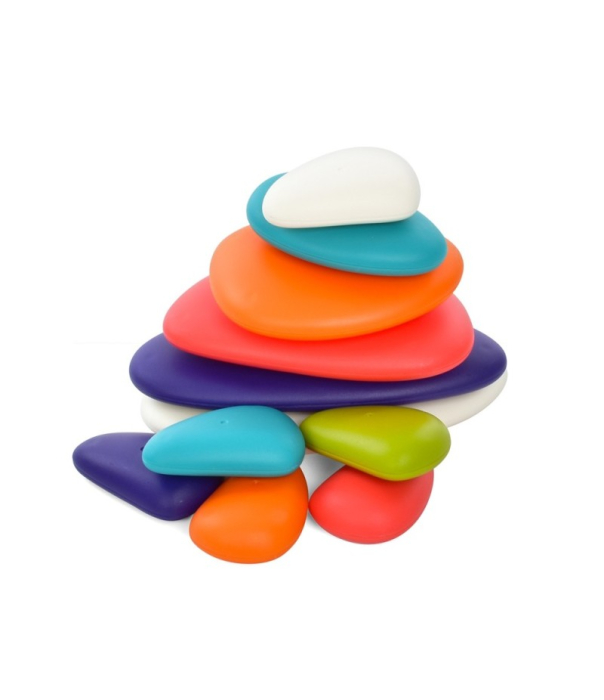 Joc indemanare si stivuire, Pietricele colorate 11 piese [5]