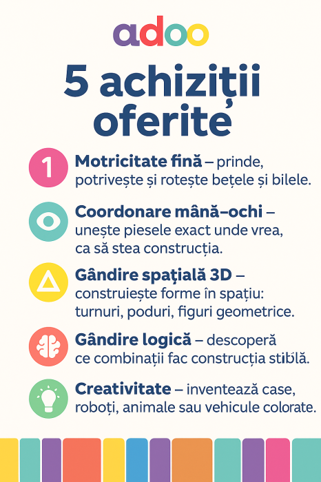 Jucarie antistres inele magnetice, 3 piese, Multicolor [2]