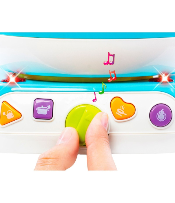 Jucarie interactiva bebe, Oala magica de gatit cu forme, sunete si lumini [6]
