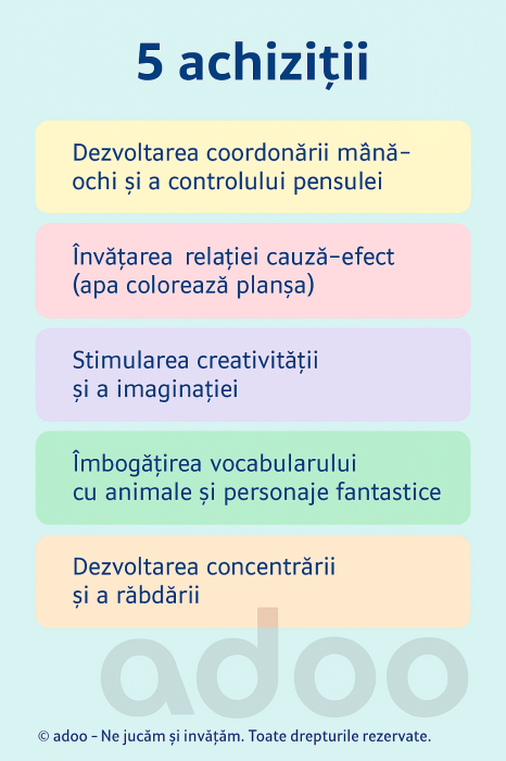 My first - Coloreaza cu apa animale fantasy [2]