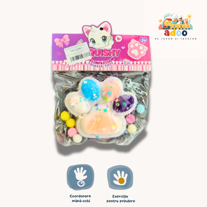 Pinch Family, Model Cat Paw, 12.5x10.5 cm, 220g, Ambalaj Transparent, Model 8, Multicolor [1]
