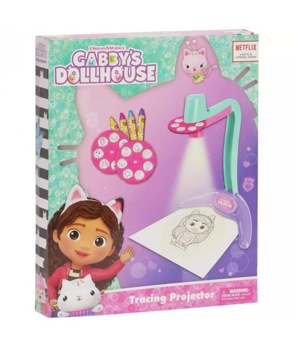 Proiector cu 14 imagini si creioane colorate Gabby's Dollhouse [4]