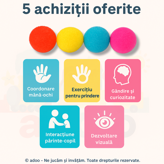 Set 4 mingi săritoare luminoase – Culori Neon [3]