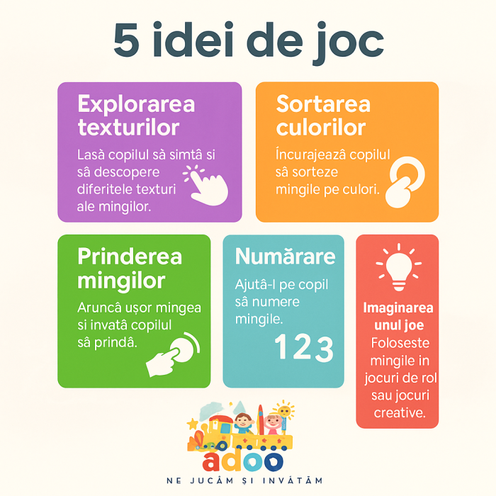 Set 6 mingi moi pentru bebelusi cu texturi si culori diferite [3]