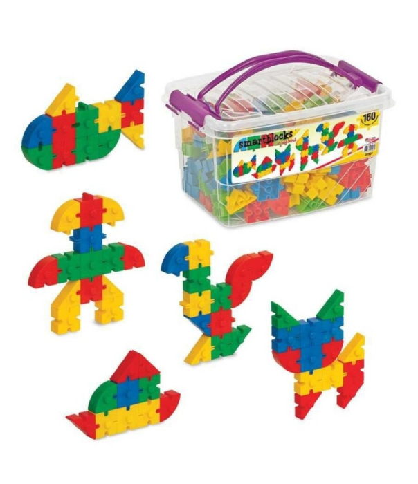 Set de constructie Smart Blocks - 160 de Piese, Multicolor [4]