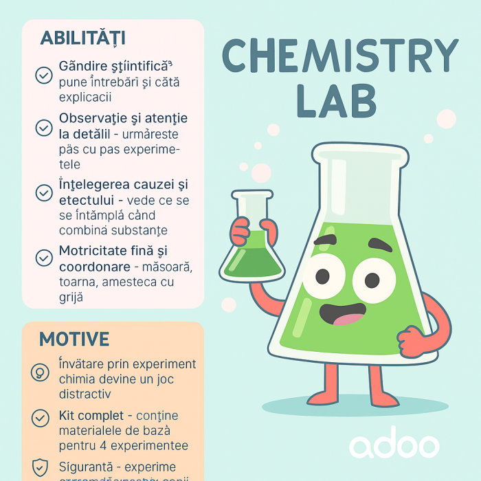 Set de experimente Science4You, Laboratorul de chimie [2]