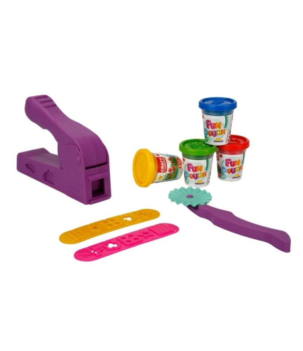 Set de joaca cu 11 piese de design cu plastilina, Crafy, 200 g [5]