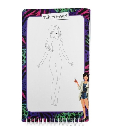 Caiet de schite cu autocolante- Top Designer, Moda 14x25cm. [2]