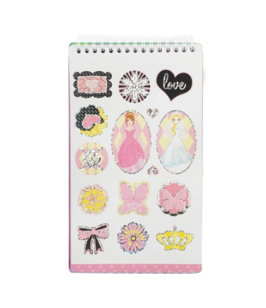 Caiet de schite cu autocolante- Top Designer, Regal 14x25cm. [1]