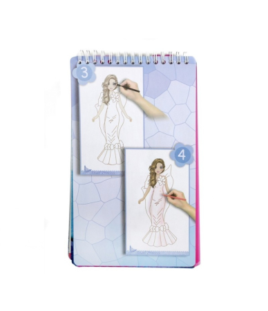 Caiet de schite cu autocolante- Top Designer, Regal 14x25cm. [2]