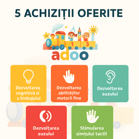 Carte Textilă Interactivă pentru Bebeluși – Dezvoltare Vizuală, Auditivă și Tactilă - Bufnita [2]