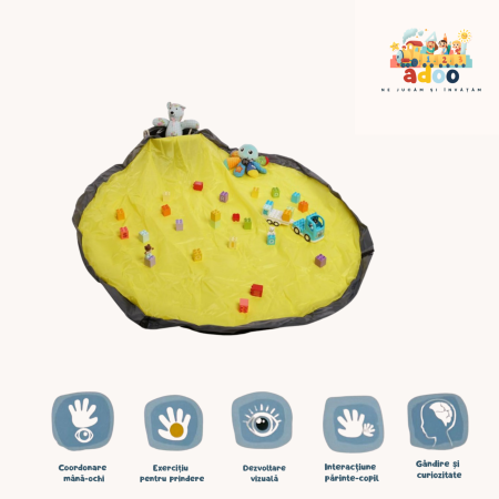 Organizatoare - Geanta depozitare jucarii 2 in 1, U-Grow