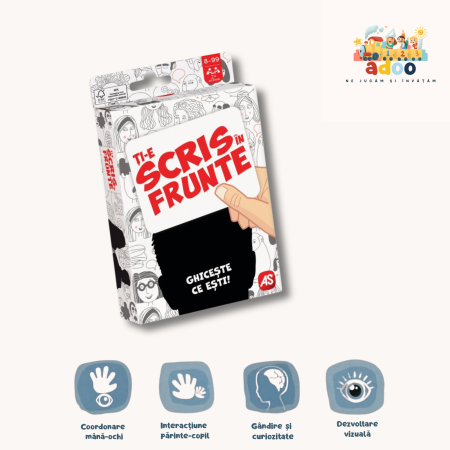 6+ ani - Joc de carti AS Games - Ti-e scris in frunte, limba romana