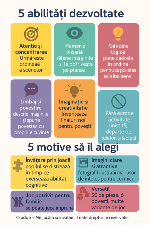 Joc de memorie, Completeaza povestile, Smile Games, 30 piese [1]