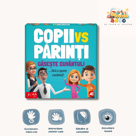 6+ ani - Joc de Societate AS Games, Copii versus Parinti - Gaseste cuvântul