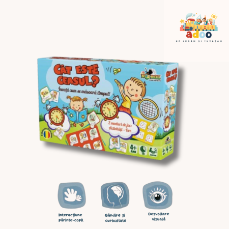 4-6 ani - Joc educativ NORIEL - Cat este ceasul?