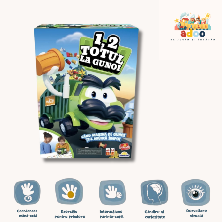 4-6 ani - Joc interactiv, Goliath, 1, 2 Totul la gunoi