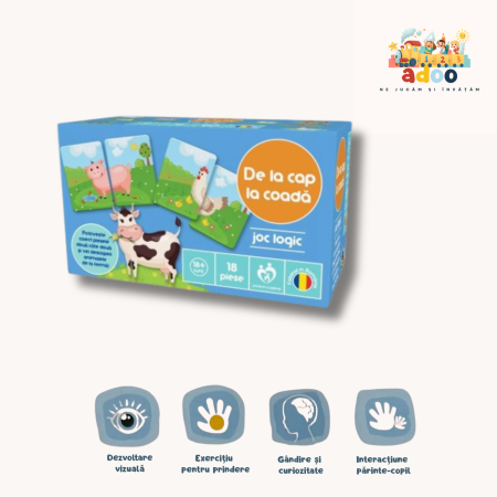 1-2 ani - Joc logic NORIEL - De la cap la coada