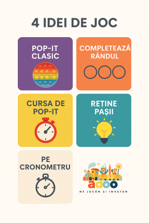 Joc Pop It, consola, joc interactiv, antistres, cu baterii, Abs si silicon, Alb, 12 x 10 x 5.8 cm [1]