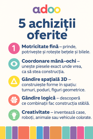 Jucarie antistres inele magnetice, 3 piese, Multicolor [1]