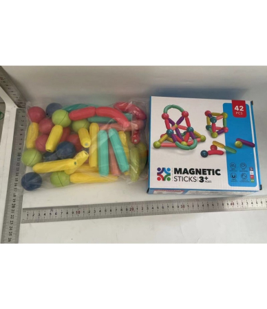 Jucarie antistres inele magnetice, 3 piese, Multicolor [3]