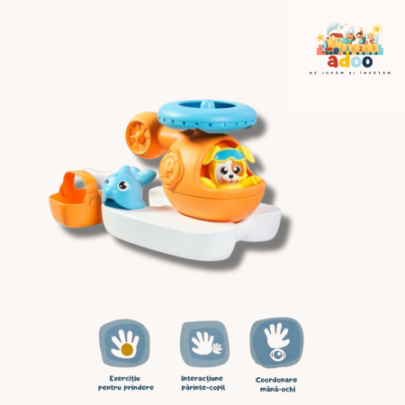 Jucarie de baie, elicopter de salvare