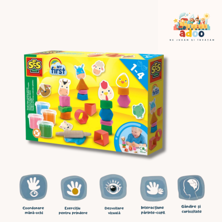 1-2 ani - My first - Animale din plastilina de stivuit