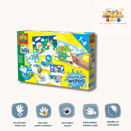 1-2 ani - My first - Coloreaza cu apa animale ascunse set mare