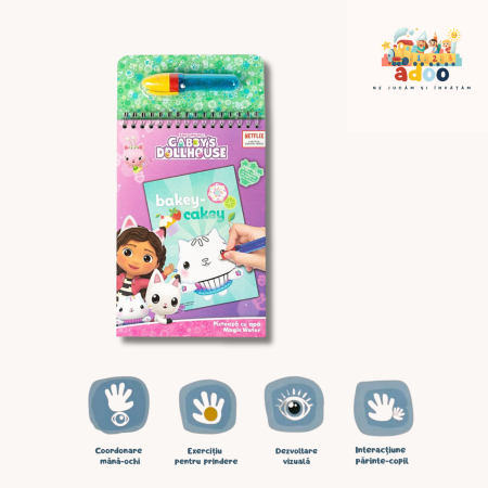 1-2 ani - Picteaza cu apa - Gabby's Dollhouse