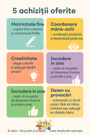 Proiector cu 14 imagini si creioane colorate Gabby's Dollhouse [2]