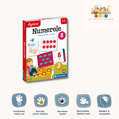 1-2 ani - Puzzle educativ Clementoni- Numerele