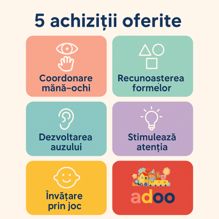 Saltea de joaca pentru bebelusi, arcada cu jucarii, interactiva, cu muzica si lumini, model crocodil, 77 x 60 x 38 cm [1]