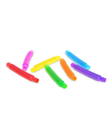 Set 8 Tuburi Senzoriale Extensibile – Jucărie Antistres Pop Tubes Colorate [4]