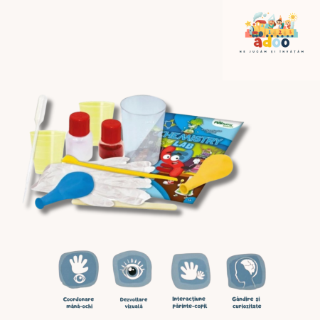 6+ ani - Set de experimente Science4You, Laboratorul de chimie