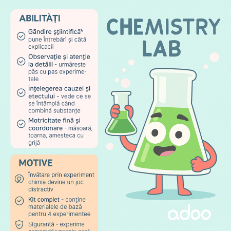 Set de experimente Science4You, Laboratorul de chimie [1]