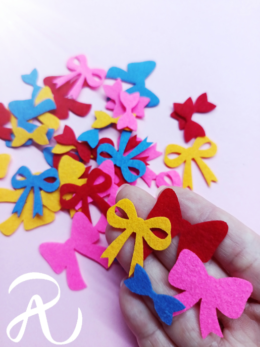 Mix de forme si culori - Fundite din fetru 1.5 cm (80 buc/set); 3 cm (30 buc/set) [2]