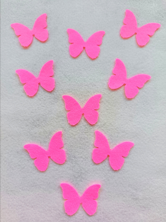 Fluturi din fetru moale 4*5 cm 6 buc/set [2]