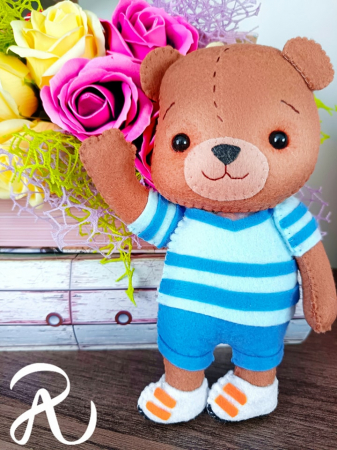 Figurine lumanare - Ursulet lumanare botez