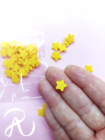 ACCESORII DIY - Stelute din fetru 1 cm (50 buc/set)