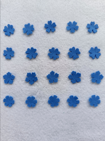 ACCESORII DIY - Mix forme de flori din fetru moale