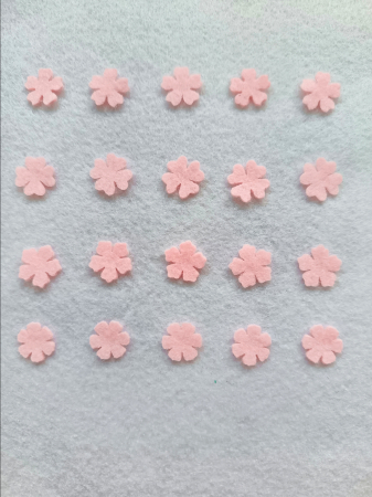 Mix forme de flori din fetru moale [4]